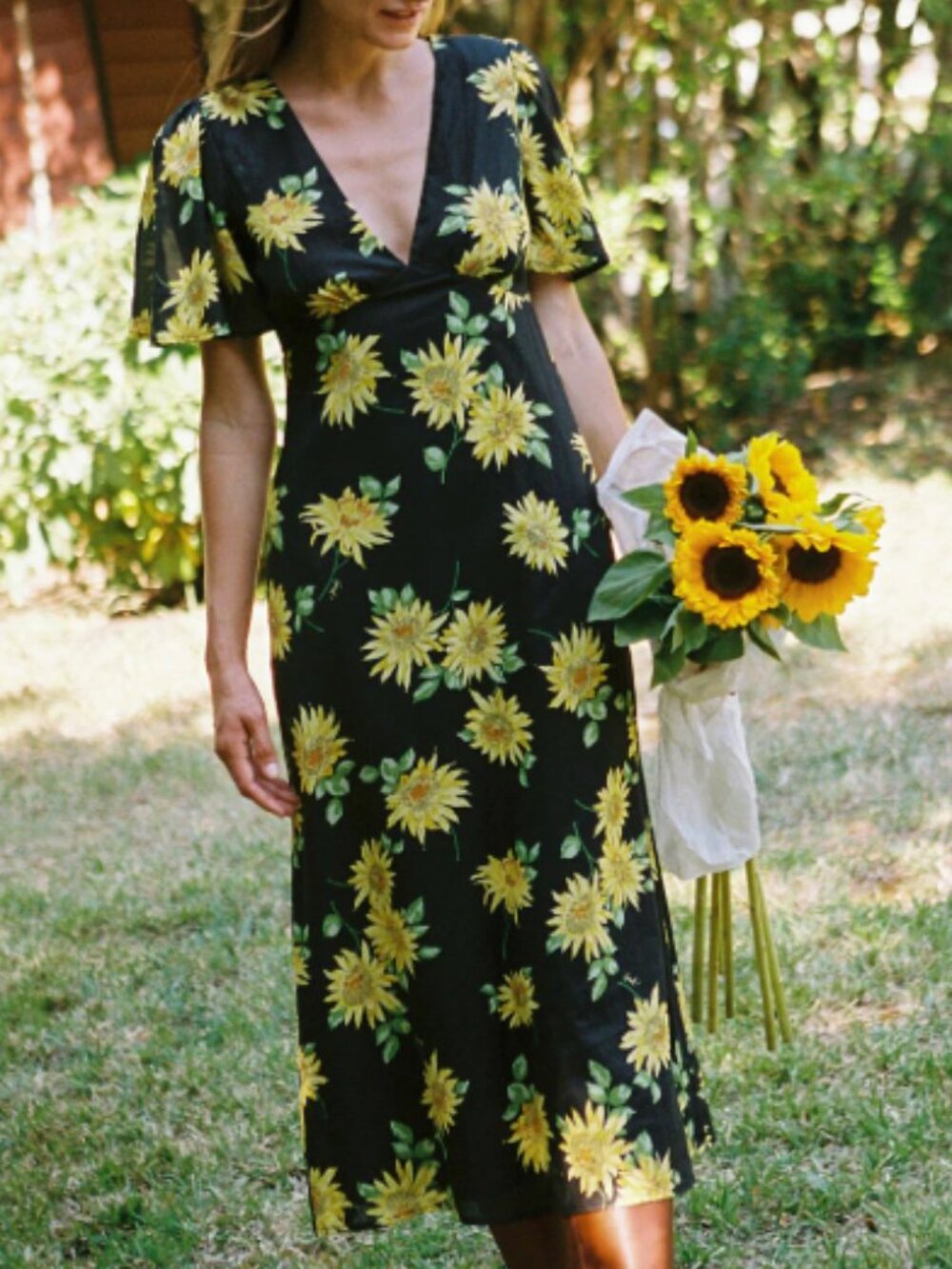 Grace Dress Golden Flower